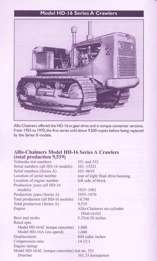 Allis Chalmers HD16A