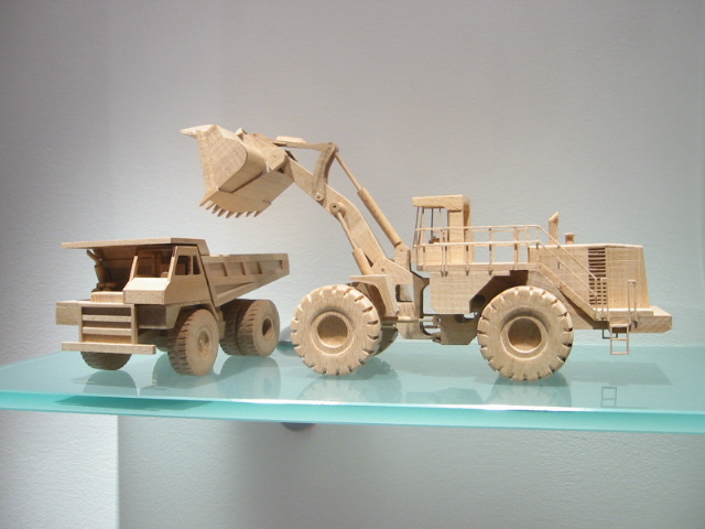 cat 992G e 773 in legno !!