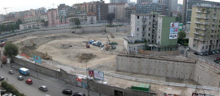 Panoramica del cantiere